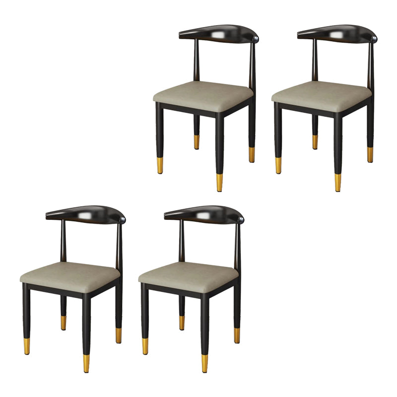 Metal Kitchen Dining Room Chair Contemporary Upholstered Chair