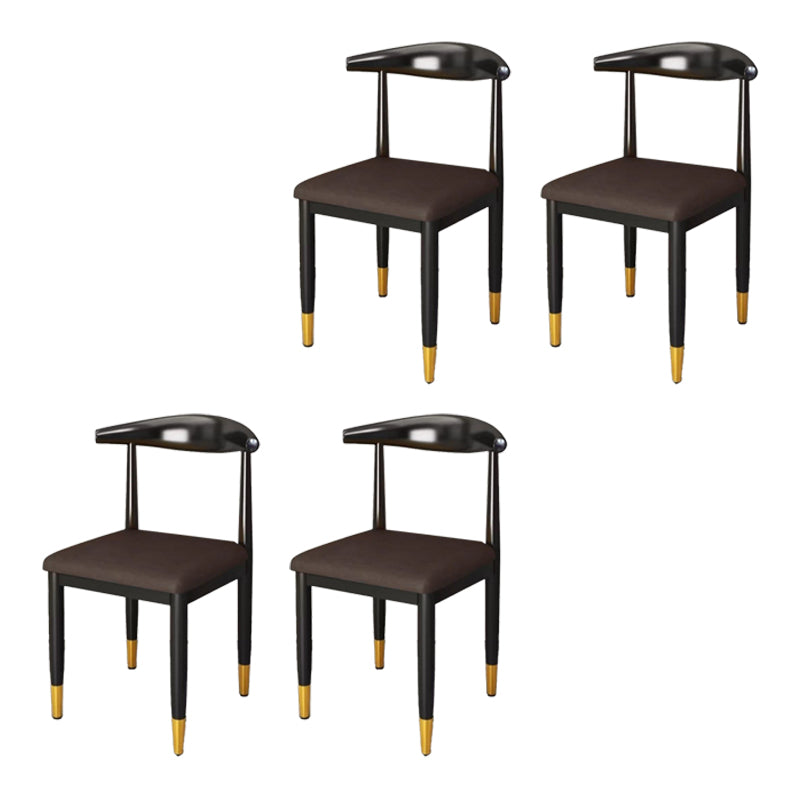 Metal Kitchen Dining Room Chair Contemporary Upholstered Chair