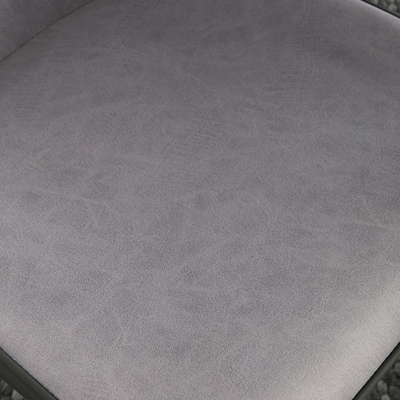 Faux Leather Side Chair Contemporary Wingback Armless Indoor Chair