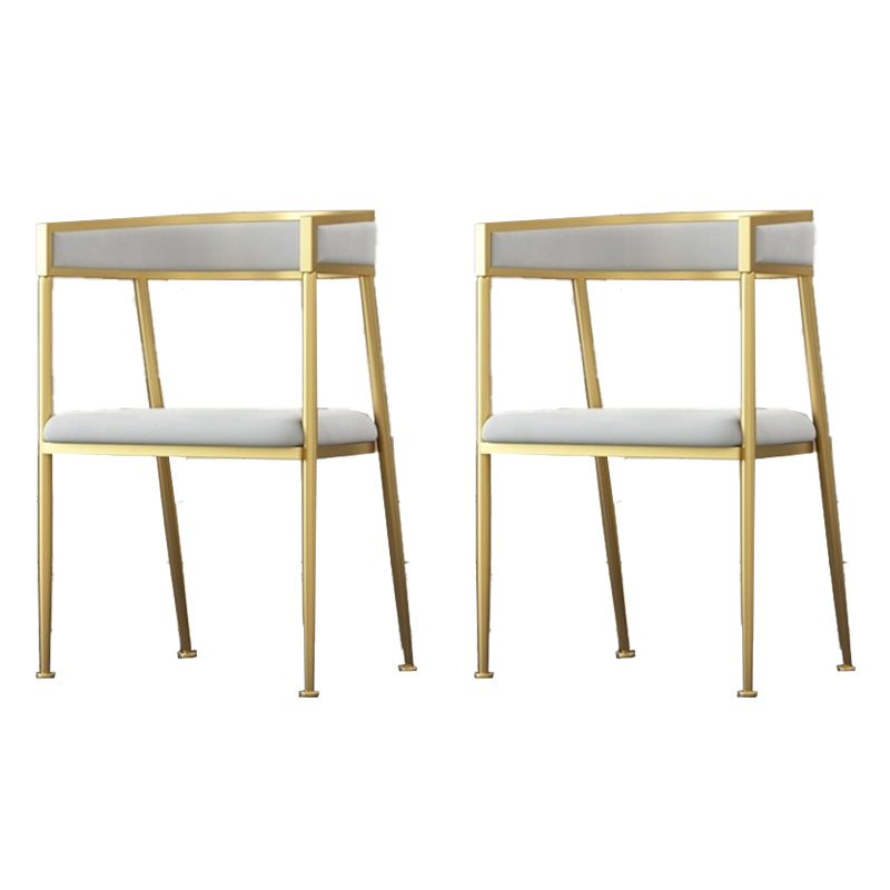 Glam Velvet Dining Side Chair Kitchen Indoor Upholstered Arm Chair