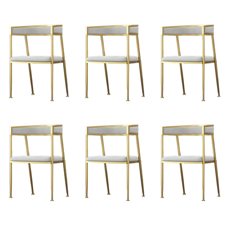 Glam Velvet Dining Side Chair Kitchen Indoor Upholstered Arm Chair