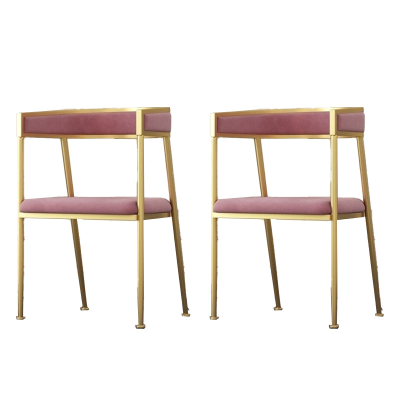 Glam Velvet Dining Side Chair Kitchen Indoor Upholstered Arm Chair