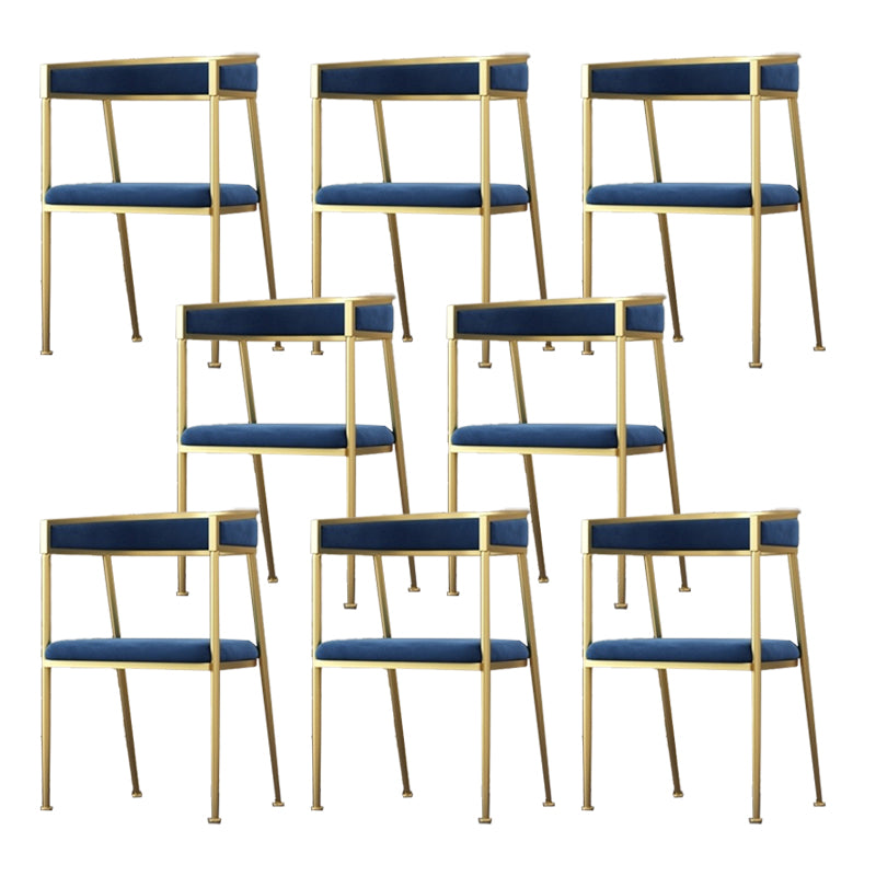 Glam Velvet Dining Side Chair Kitchen Indoor Upholstered Arm Chair