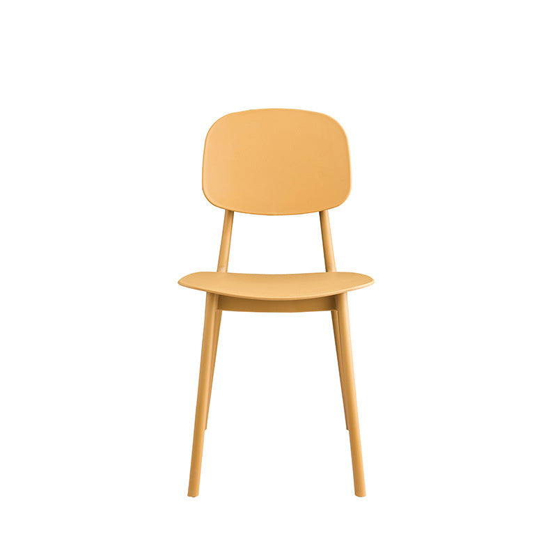 Kitchen Plastic Dining Armless Chair Stacking Dining Room Chair