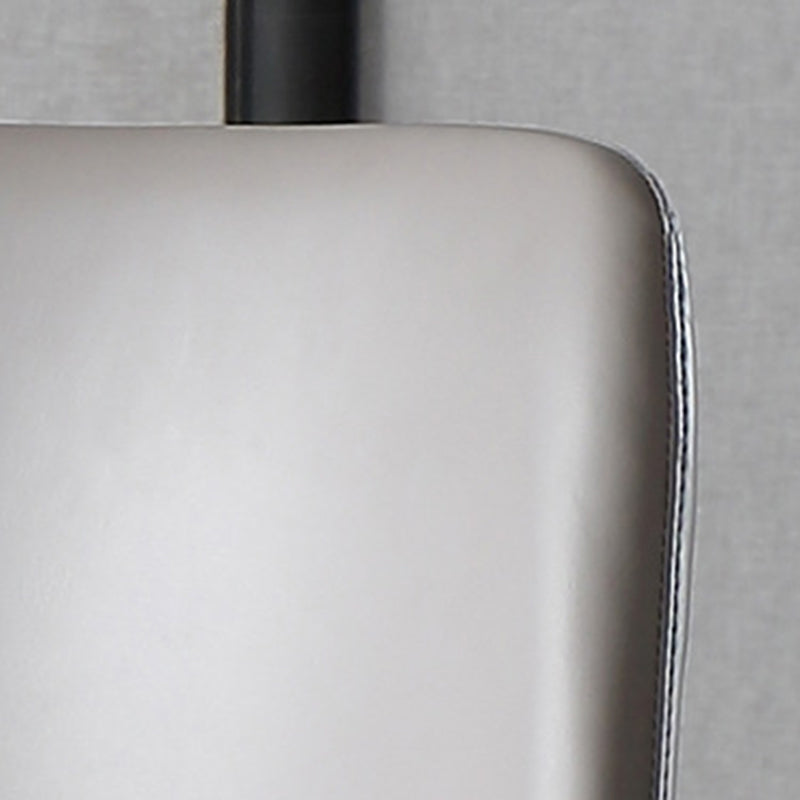 Glam Home Side Chair Metal Legs Upholstered Armless Dining Chair