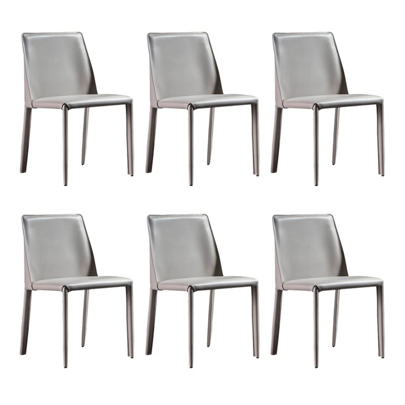 Faux Leather Side Chair Contemporary Indoor Dining Side Chair