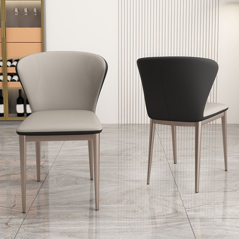 Upholstered Dining Side Chair Wingback Armless Dining Room  Chair