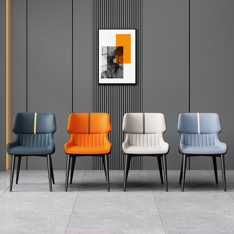 Dining Room Upholstered Side Chair Home Faux Leather Dining Chair