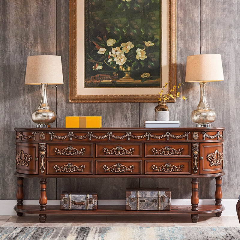 Victoria Half Moon Console Table Wood Console Sofa Table for Hall