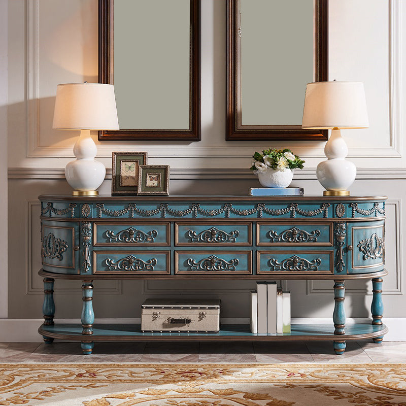 Victoria Half Moon Console Table Wood Console Sofa Table for Hall