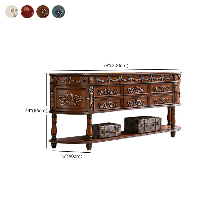 Victoria Half Moon Console Table Wood Console Sofa Table for Hall