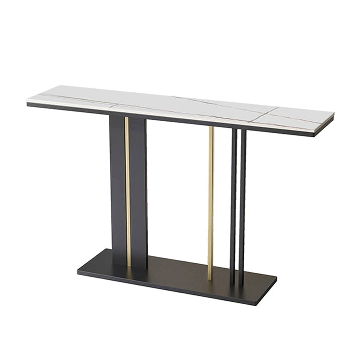 Modern 31.5" Tall Console Table Marble Rectangle Console Table