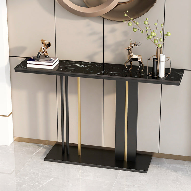 Modern 31.5" Tall Console Table Marble Rectangle Console Table