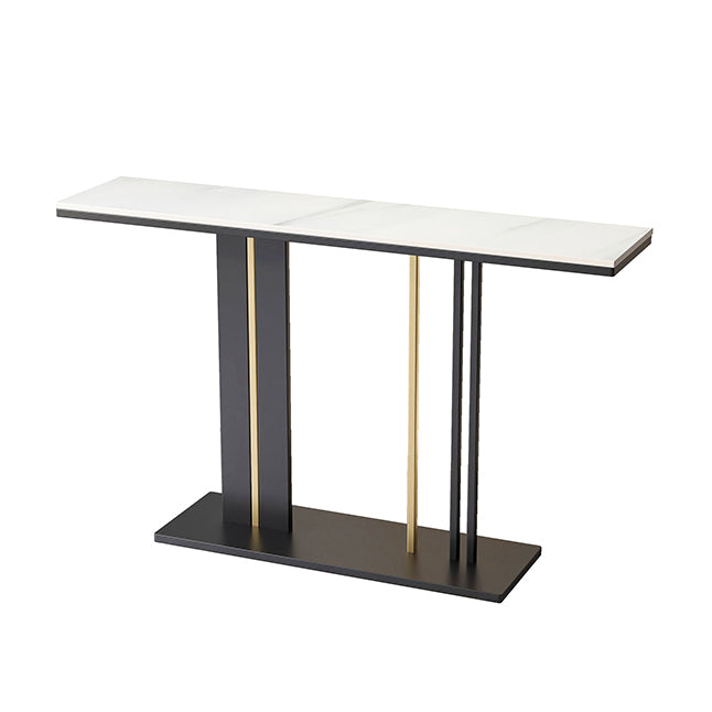 Modern 31.5" Tall Console Table Marble Rectangle Console Table