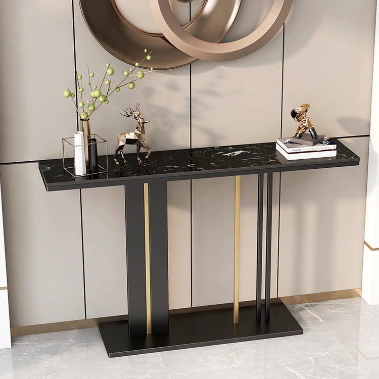 Modern 31.5" Tall Console Table Marble Rectangle Console Table