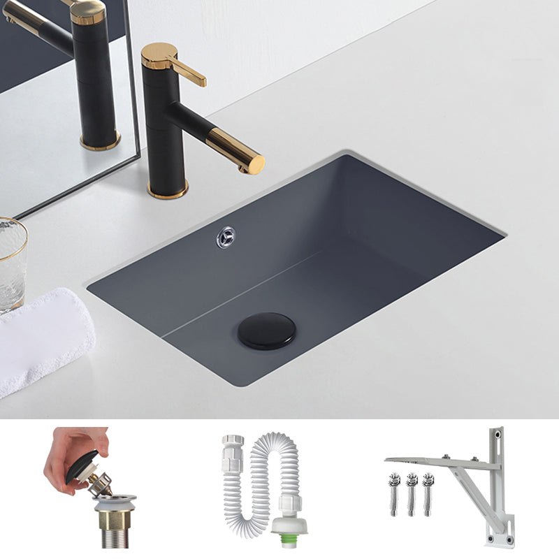 Modern Undermount Bathroom Sink Rectangular Undermount Bathroom Sink with Overflow