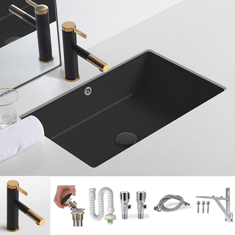 Modern Undermount Bathroom Sink Rectangular Undermount Bathroom Sink with Overflow