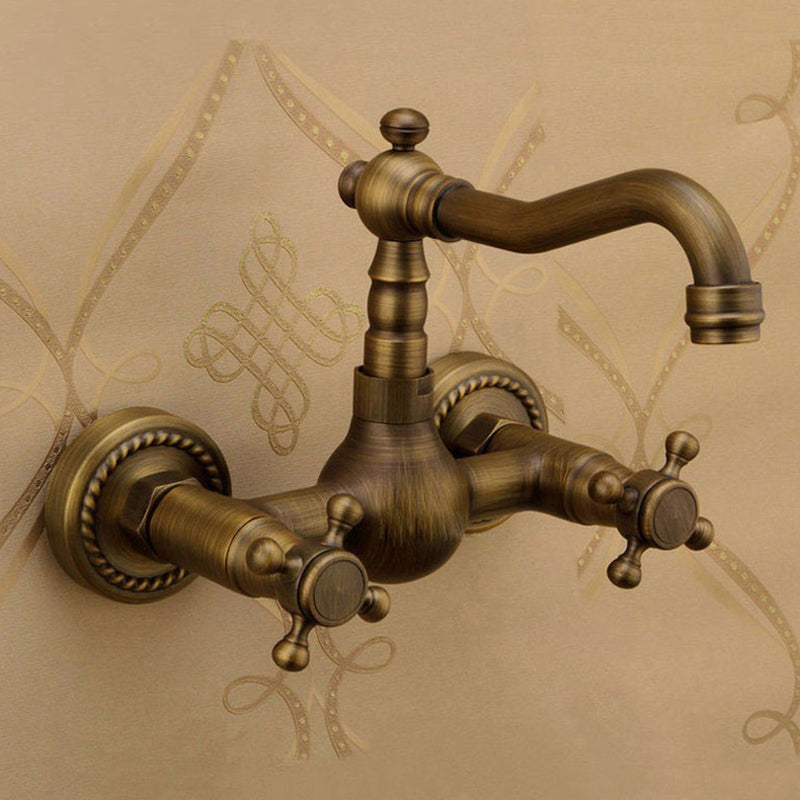 Traditional Wall Mounted Copper Claw Foot Tub Faucet Trim Low Arc Claw Foot Tub Faucet