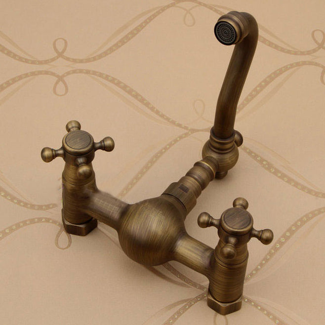 Traditional Wall Mounted Copper Claw Foot Tub Faucet Trim Low Arc Claw Foot Tub Faucet