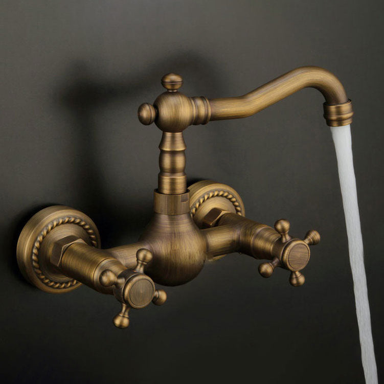 Traditional Wall Mounted Copper Claw Foot Tub Faucet Trim Low Arc Claw Foot Tub Faucet