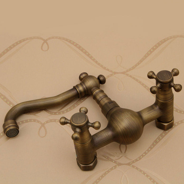 Traditional Wall Mounted Copper Claw Foot Tub Faucet Trim Low Arc Claw Foot Tub Faucet