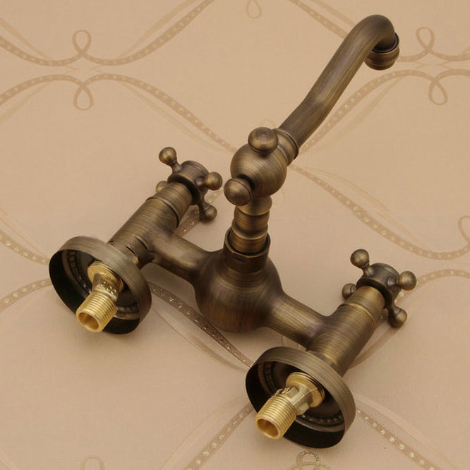 Traditional Wall Mounted Copper Claw Foot Tub Faucet Trim Low Arc Claw Foot Tub Faucet