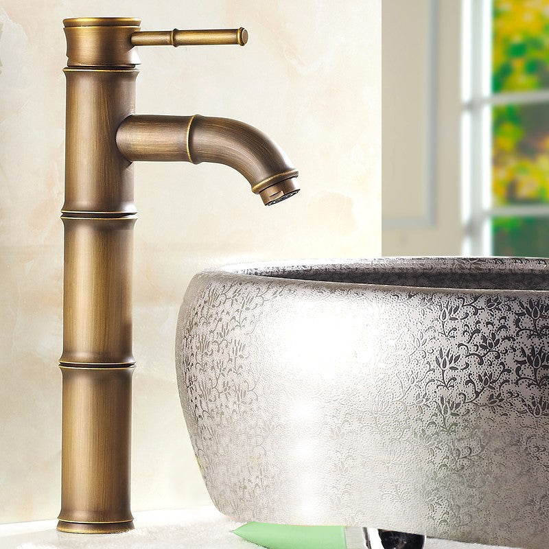 One Hole Faucet Country Vessel Sink Bathroom Faucet with Single Lever Handle