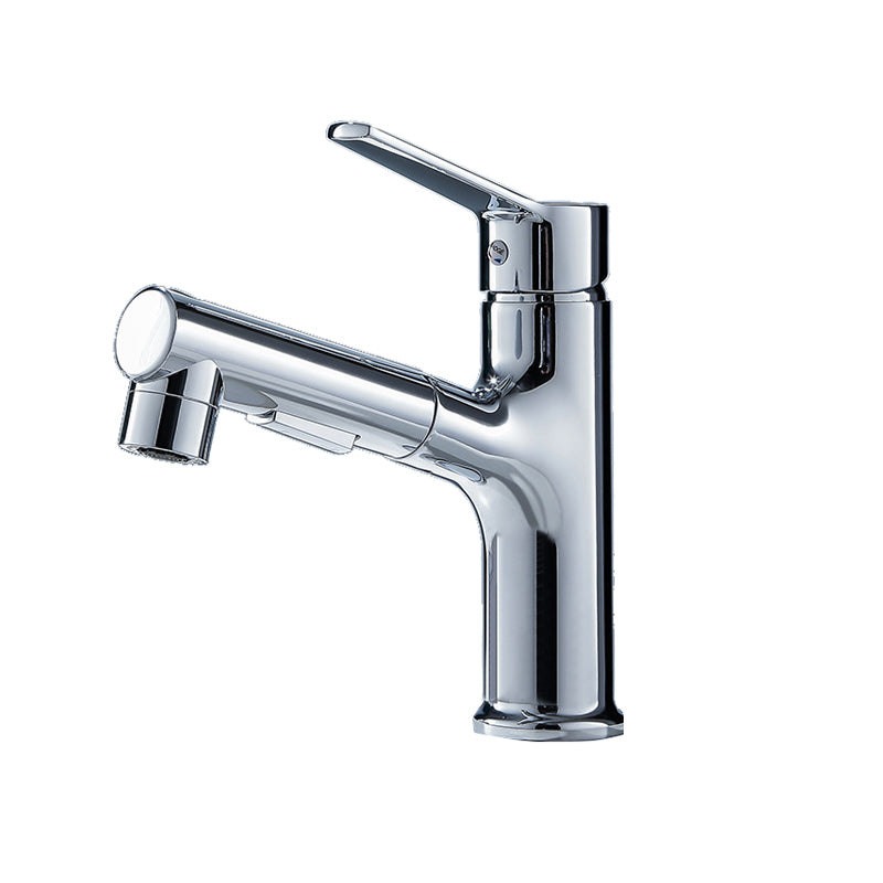Vessel Sink Faucet Modern Pull-out Bathroom Faucet with One Lever Handle