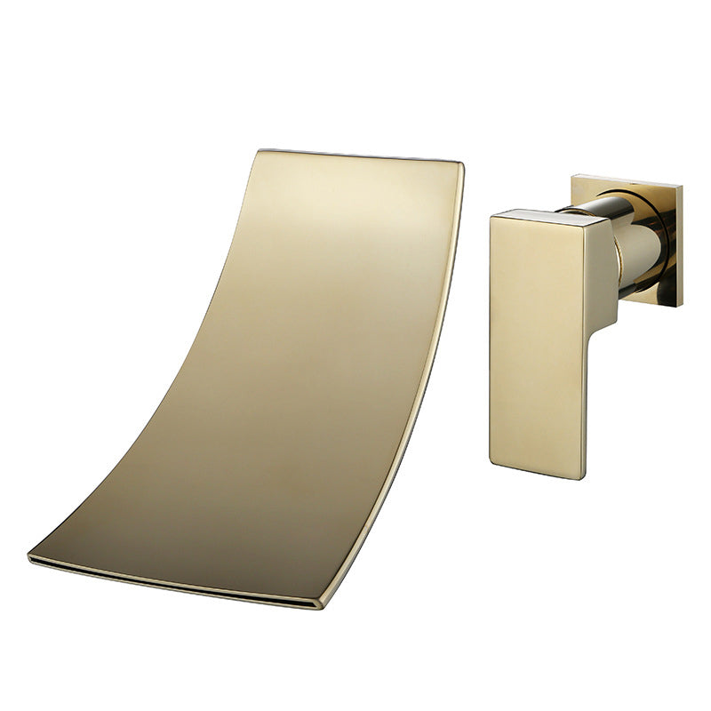 Wall Mounted Faucet Glam Style Bathroom Faucet with One Lever Handle