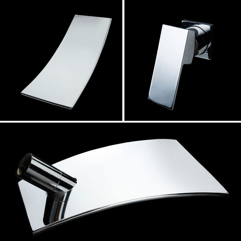 Wall Mounted Faucet Glam Style Bathroom Faucet with One Lever Handle