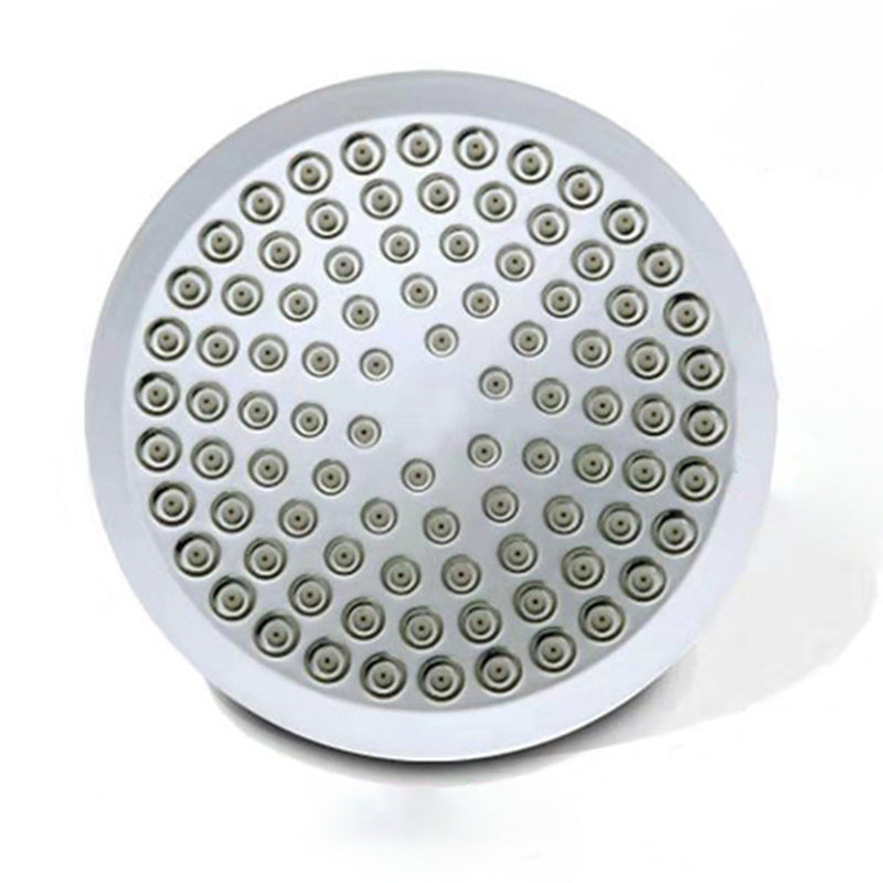 Contemporary Shower Combo Fixed Shower Head Stainless Steel Wall-Mount Round Shower Head