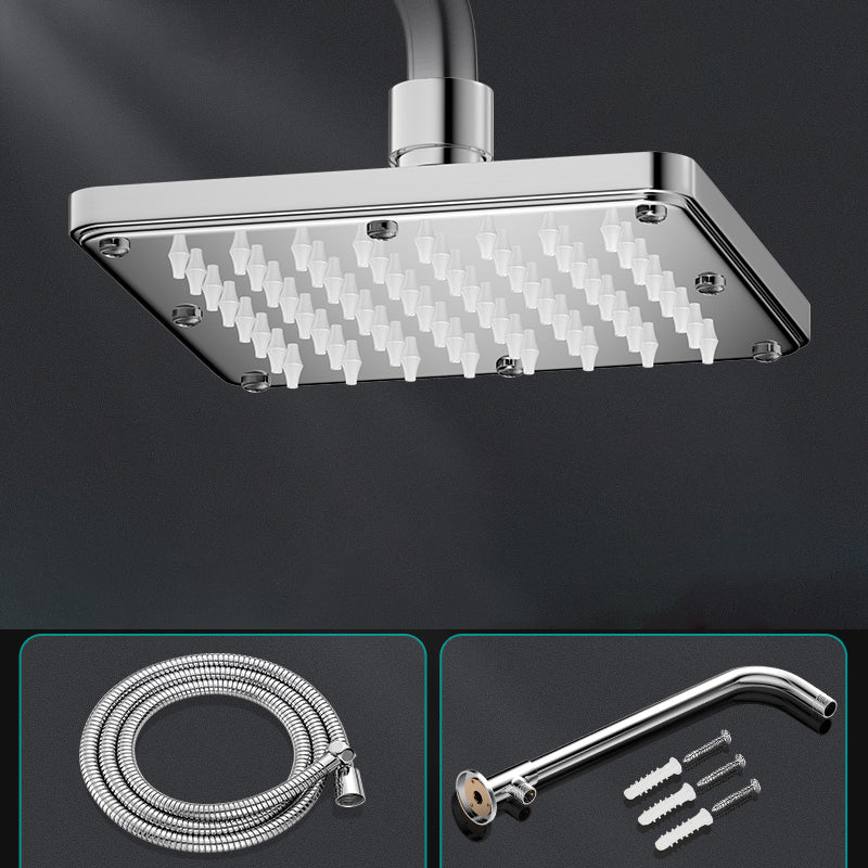 Contemporary Shower Head Combo Polished Stainless Steel Ceiling Mounted Shower Head