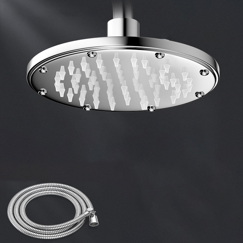 Contemporary Shower Head Combo Polished Stainless Steel Ceiling Mounted Shower Head