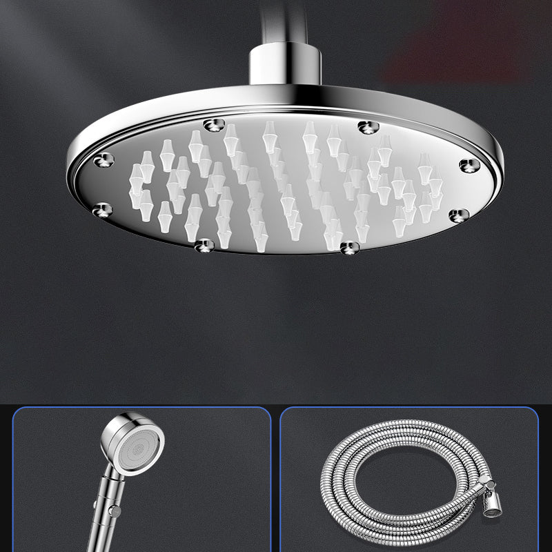 Contemporary Shower Head Combo Polished Stainless Steel Ceiling Mounted Shower Head