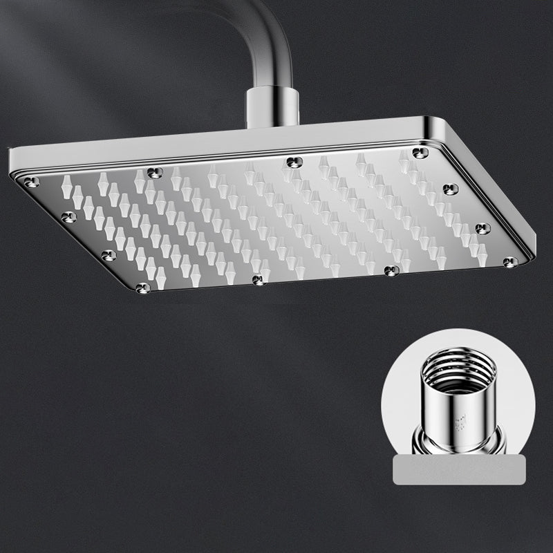 Contemporary Shower Head Combo Polished Stainless Steel Ceiling Mounted Shower Head