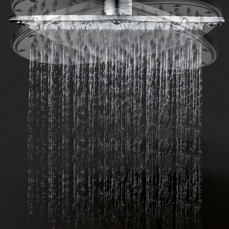 Contemporary Shower Head Combo Polished Stainless Steel Ceiling Mounted Shower Head