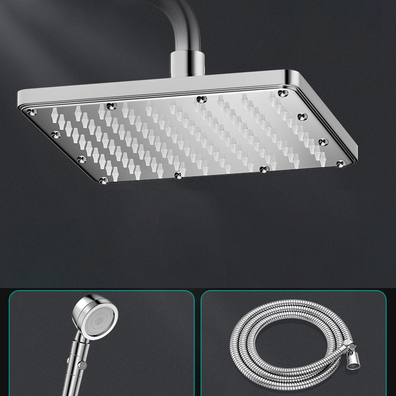 Contemporary Shower Head Combo Polished Stainless Steel Ceiling Mounted Shower Head