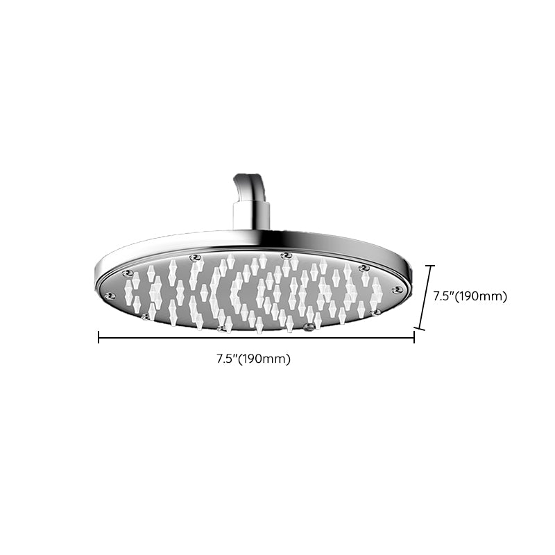 Contemporary Shower Head Combo Polished Stainless Steel Ceiling Mounted Shower Head