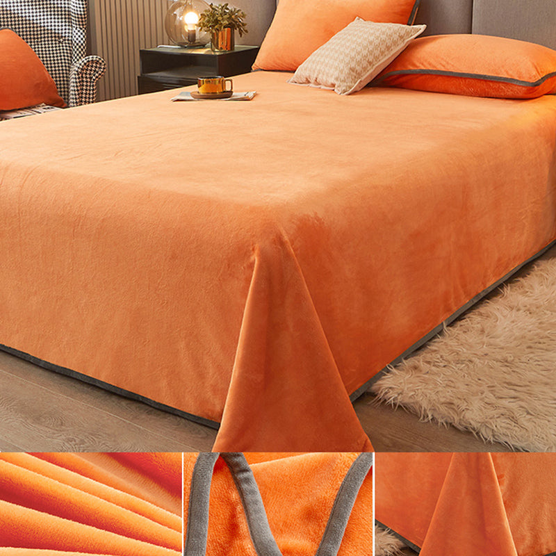 Non-Pilling Sheet Breathable Fade Resistant Flannel Bed Sheet Set