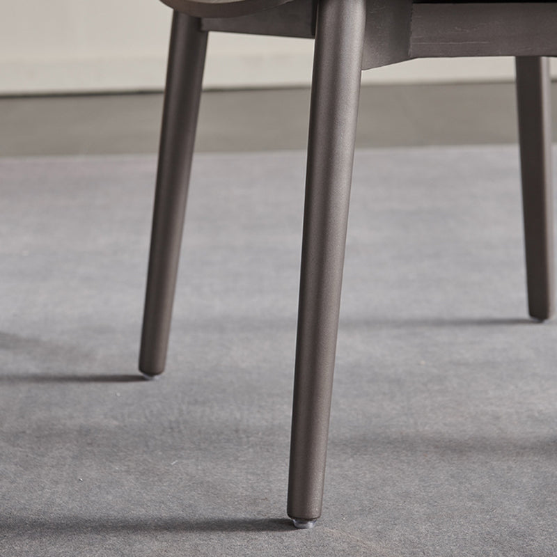 Solid Wood Contemporary Dining Chair Kitchen Armless Open Back Chair