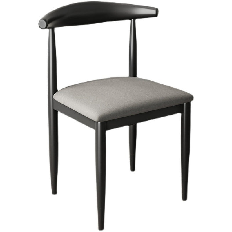 Kitchen Armless Dining Chair Dining Room Metal Legs Open Back Side Chair