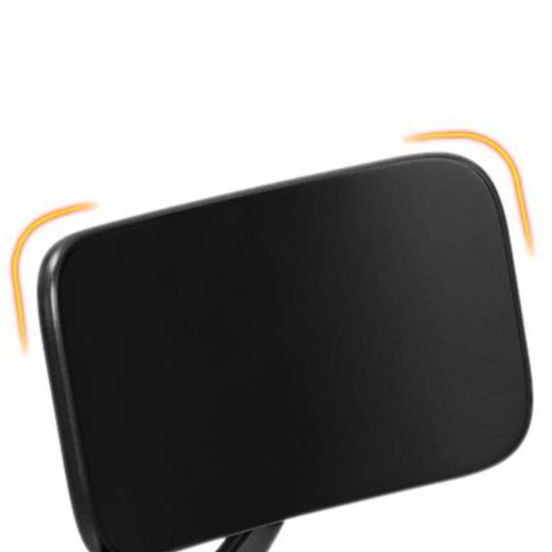 Modern Armless Backrest Counter Stool Iron Bar Stool with Cushion and Pedal for Indoor