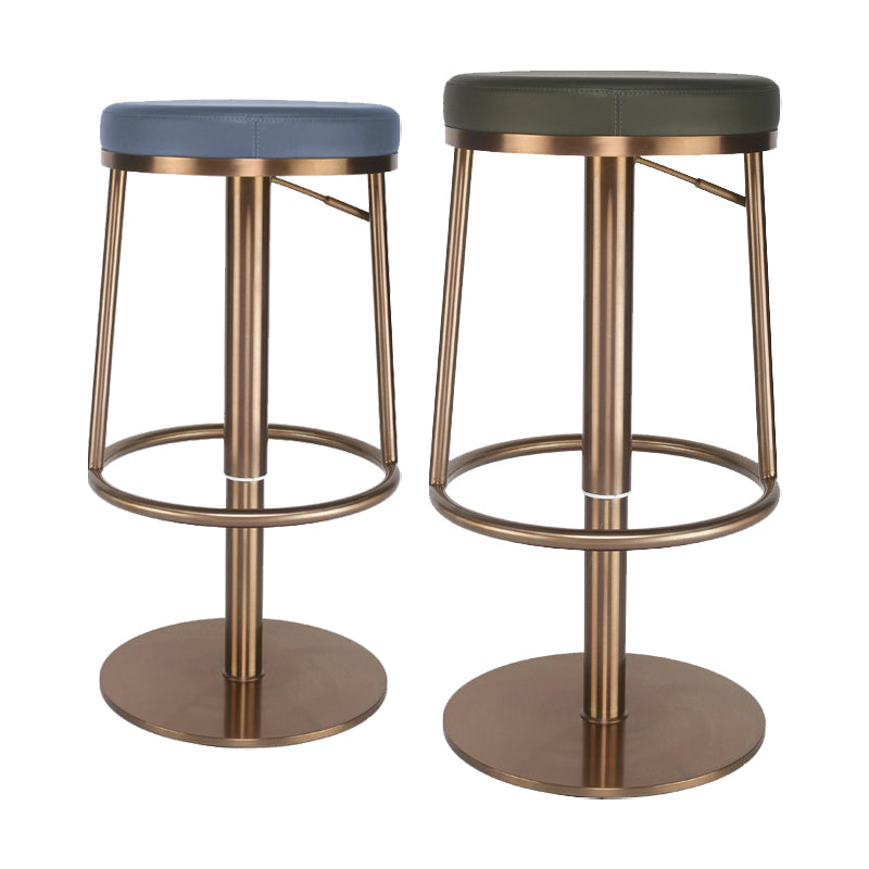 Glam Style Bar Stool Leather Backless Counter Stool for Bristol