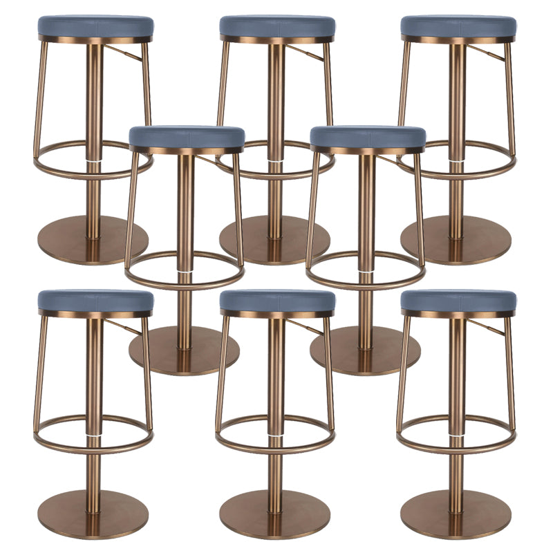 Glam Style Bar Stool Leather Backless Counter Stool for Bristol