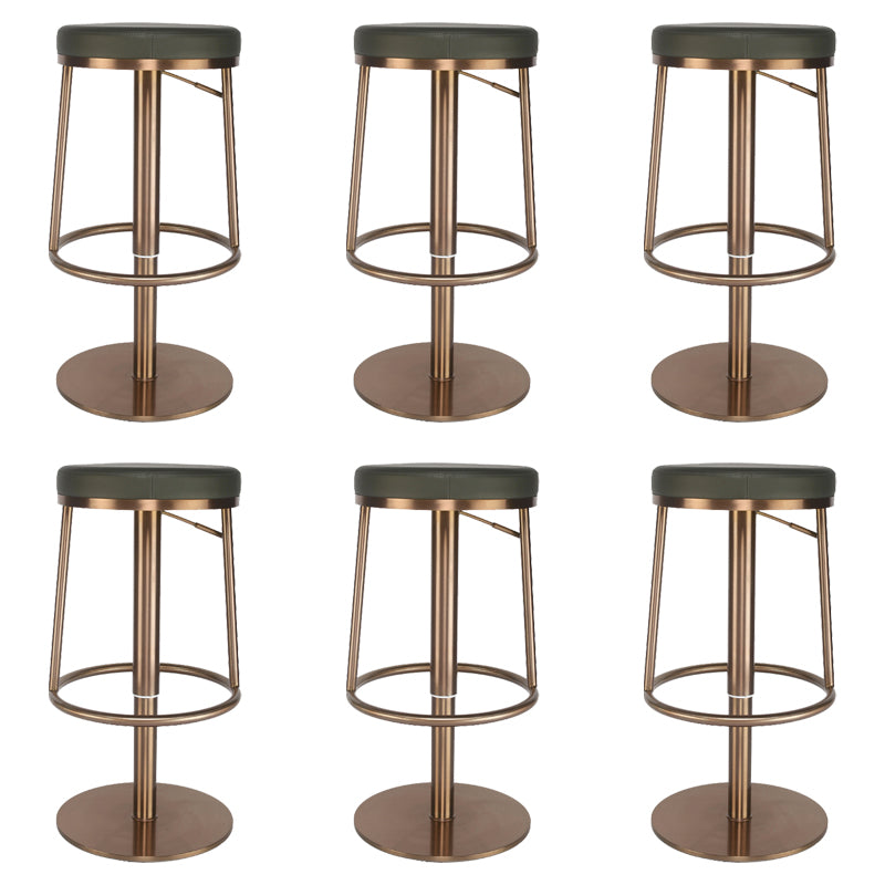 Glam Style Bar Stool Leather Backless Counter Stool for Bristol