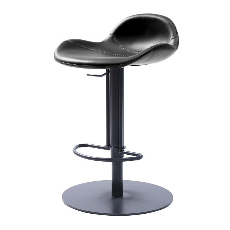 Leather Bar Stool Adjustable Backrest Swivel Counter Stool for Bristol