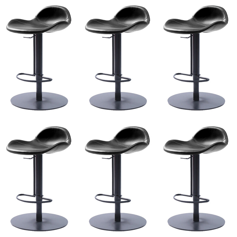 Leather Bar Stool Adjustable Backrest Swivel Counter Stool for Bristol