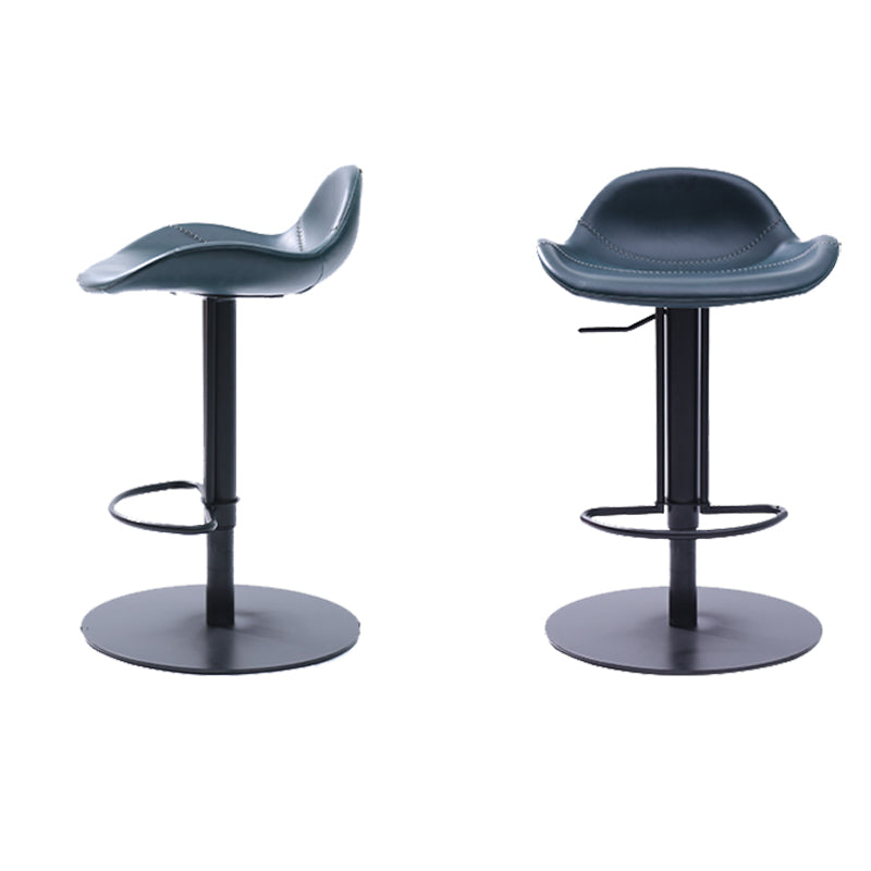 Leather Bar Stool Adjustable Backrest Swivel Counter Stool for Bristol