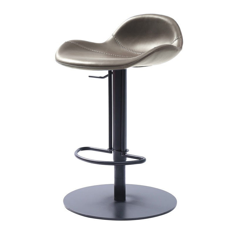 Leather Bar Stool Adjustable Backrest Swivel Counter Stool for Bristol