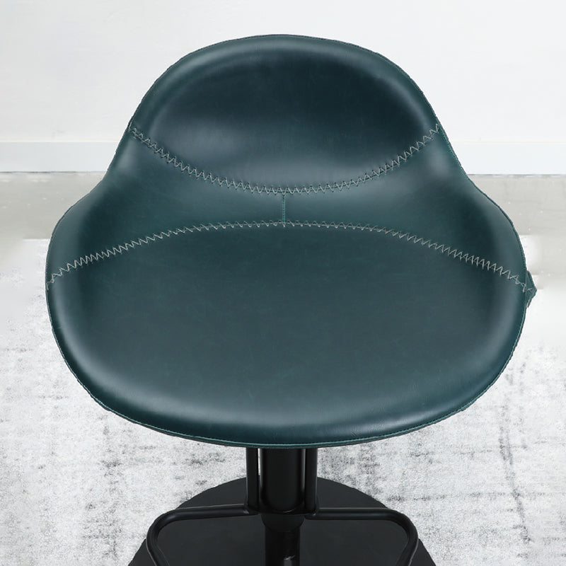 Leather Bar Stool Adjustable Backrest Swivel Counter Stool for Bristol